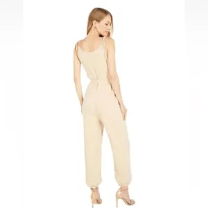 WAYF Spector Tie Strap Crinkle Jumpsuit‎ Size M thumbnail 3