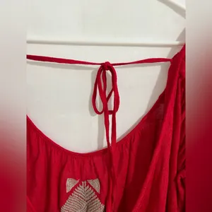 Free‎ People Ponce de Leon Top in Red Combo Size Small thumbnail 9