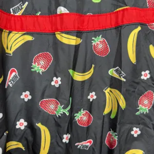 Nike Women Woven Jacket Mediun Black‎ Fruit Banana Strawberry Windbreaker thumbnail 8
