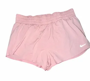 Nike dri fit Women’s Mid-Rise 3” Brief-Lined Shorts – Pink – Women’s Large –NWOT thumbnail 1