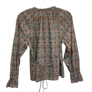 J. Crew Tie-Waist Organic Cotton Top in Liberty Giorgia Duke Fabric - Size S thumbnail 5
