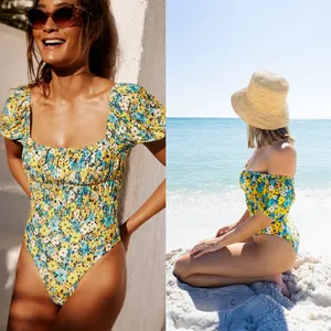 L*Space‎ Marilyn One Piece in Daisy Diamond Sz 6 Floral Vacation Beach thumbnail 2