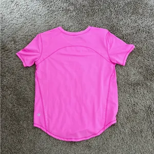 Lululemon High Neck Running and Training T-shirt - Pow Pink Light thumbnail 3