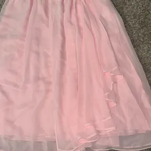 Pink Chiffon Strapless Dress Sz 2 thumbnail 4