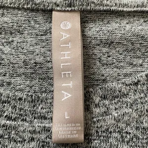 Athleta Coaster Luxe Sweatshirt Womens‎ Large Grey Heathered Oversized Cozycore thumbnail 2