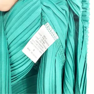 NWT‎ Donnee Par Dieu Pleated Maxi Skirt Women's Size M Green thumbnail 5
