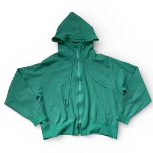 For Me FM2050 Green Lightweight Oversized Boxy Cut Full Zip Hoodie One Size thumbnail 1