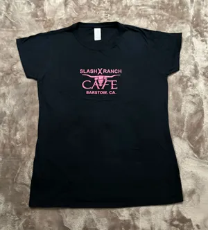Gildan Slash X Ranch Women’s Size L Black Short Sleeve Tee thumbnail 1