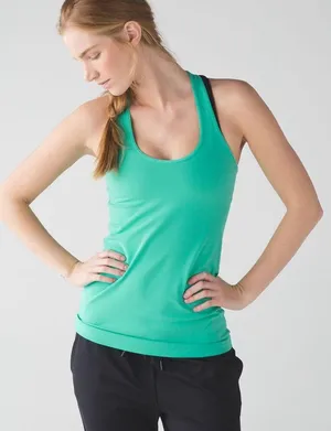 Lululemon Cool Racerback Tank Top Women 6 Bali Breeze thumbnail 1