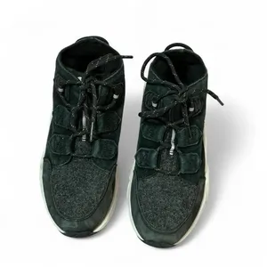 Sorel Kinetic RNEGD Sporty Chunky Sneaker Womens 6.5 Black Grey Wavy Platform thumbnail 3
