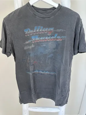 Freedom Highway Rolling Thunder Motorcycles Faded Graphic Tee - Dark Grey Size M thumbnail 1