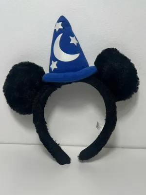 Tokyo Disney Resort Sorcerer Fantasia Mickey Mouse Plush Fuzzy Headband Ears thumbnail 3