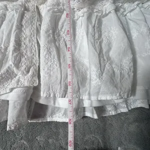 Torrid Festi Maxi Cotton Voile Crochet Detail Dress 1 White 14 16 Tiered Eyelet thumbnail 6