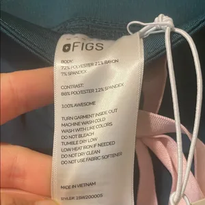 Womens New Figs High Waisted Yola W Yoga Scrub Pants Caribbean Blue 5XLR thumbnail 8