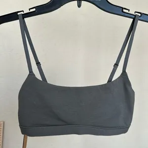 Skims Cotton Jersey Scoop Neck Wireless‎ Comfort Bralette In Juniper Size XXS thumbnail 3
