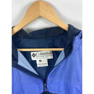 Columbia Zip Up Hooded Windbreaker Packable Rain Jacket Size Medium thumbnail 3