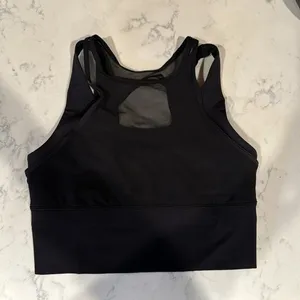 Lululemon Double Top Bra black running training workout sold out size 4 neutral thumbnail 3