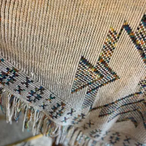 Multicolor Aztec Fringe Poncho Sweater Size undefined thumbnail 9