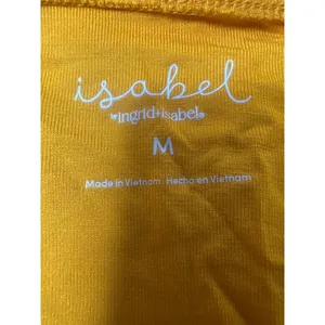 Isabel by Ingrid & Isabel Maternity Tube Top Mustard Yellow Strapless Cinched M thumbnail 4