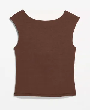 Old Navy Cap-Sleeve Tie-Back Top thumbnail 3