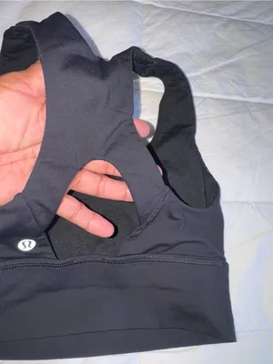 lululemon athletica Black Racerback Sports Bra thumbnail 2