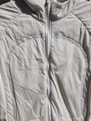 Lululemon Off White Running Windbreaker Jacket  Small thumbnail 2