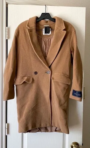 Aritzia Coat Lyon Double-Breasted‎ Wool Italian Virgin Short 1 EUC thumbnail 1