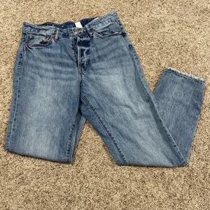 & denim vintage fit high waist cropped size 30 jeans thumbnail 1