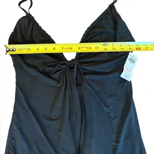 Abercrombie and Fitch Convertible Strappy Mini Dress Womens Large Black NEW thumbnail 13