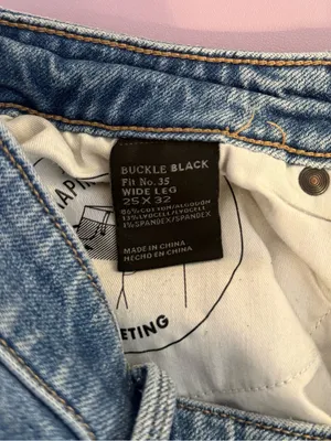Buckle black Fit No. 35 Wide‎ Leg Stretch Jean thumbnail 7