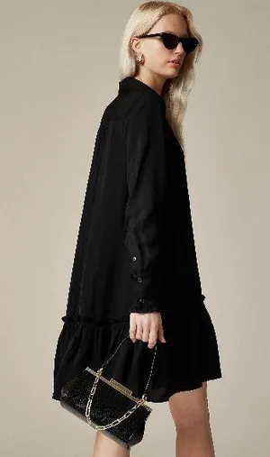 J. Crew Women’s Amelia Popover Shirtdress in drapey viscose twill Size XS #CF660 thumbnail 2