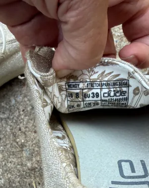 Hey Dude Wendy Stretch Sparkling Beige Shoes Womens Size 8 thumbnail 6