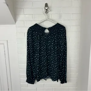 Sonoma Dark Floral Oversized Sleeve Top Size XXL thumbnail 11