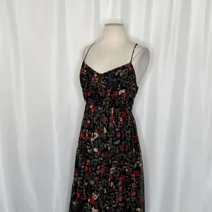 Anthropologie PAYAL JAIN Massima Pleated Floral‎ Maxi Dress Romantic Small thumbnail 8