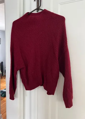 Express Maroon Sweater - Small thumbnail 1
