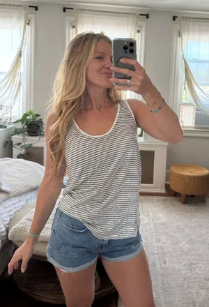ZARA Striped Tank Top thumbnail 1