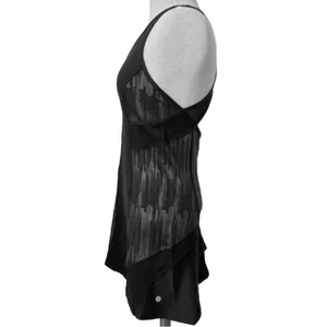 Lululemon Ace Dress Tennis Size Scratch Match Black Multi Mesh Size 4 Cut Out thumbnail 10