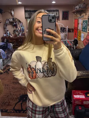 “Thankful” Cozy Crewneck thumbnail 1