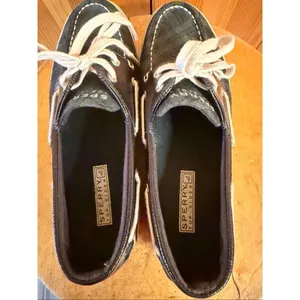 Sperry Top Sider Biscayne Navy/Green Plaid Boat Shoes Size 7.5 thumbnail 7