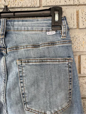 Risen Jeans High Waisted Frayed Hem Wide Leg Jeans Size 5/27 thumbnail 5