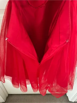 Red Sequin Halter Neck Show Girl Dress size XS/S thumbnail 5