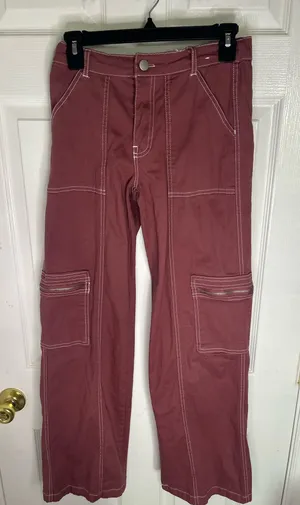Low rise Red cargo pants Size XS thumbnail 1