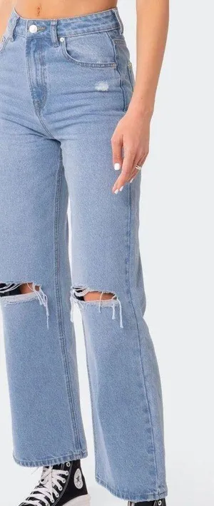 ZARA wide leg jeans thumbnail 3