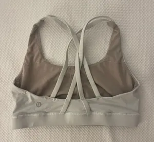 White Lululemon sports bra thumbnail 1