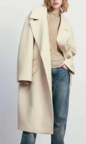 Cream Trench Coat thumbnail 1