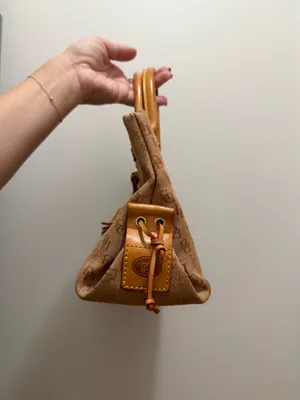 Vintage Dooney & Bourke Tassel Monogrammed Purse - 90’s Brown Leather thumbnail 3