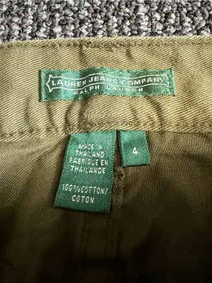 Lauren Ralph Lauren Olive Green Cropped Pants Size 4 thumbnail 3