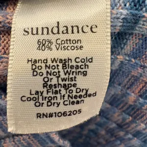 Sundance Blue Pink Space Dye Ribbed Turtleneck‎ Sweater Size Small thumbnail 6