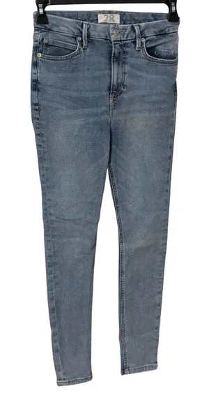 Free People Skinny Jeans Women's 28 Light Wash Stretch Ankle Denim thumbnail 1