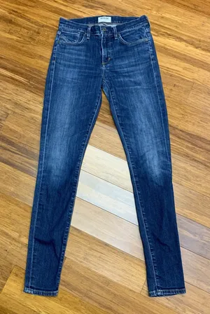 AGOLDE‎ Los Angeles Sophie Denim Jeans Womens Size 25 Dark Wash Skinny Mid Rise thumbnail 1